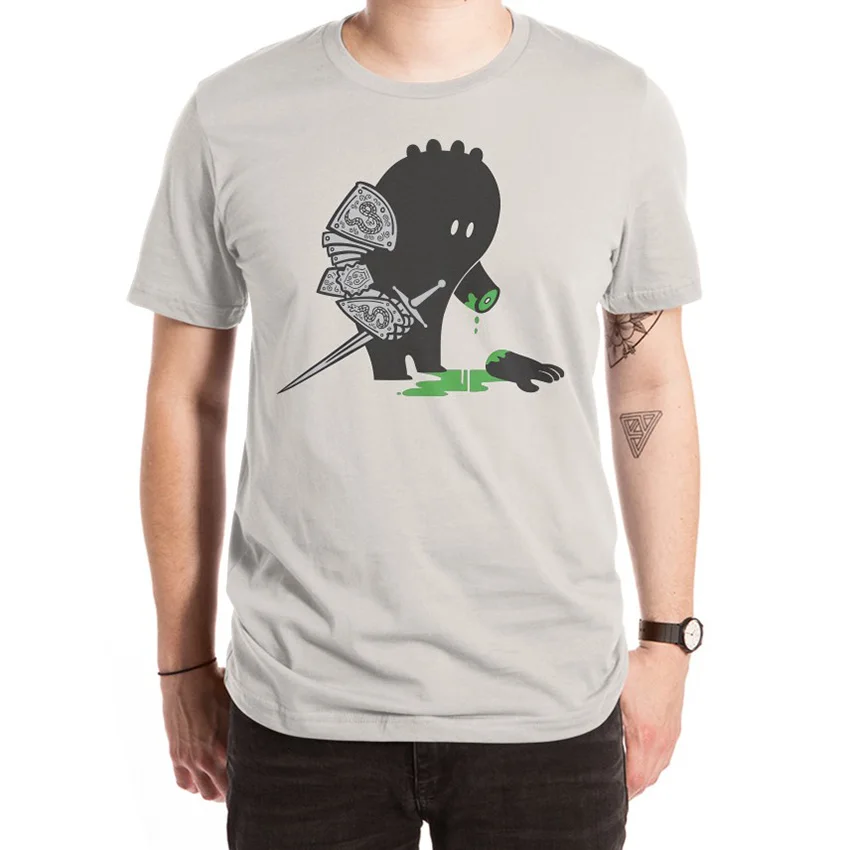 Sword Boy T Shirt silhouettes creature knight armor sword limb arm hand cut off