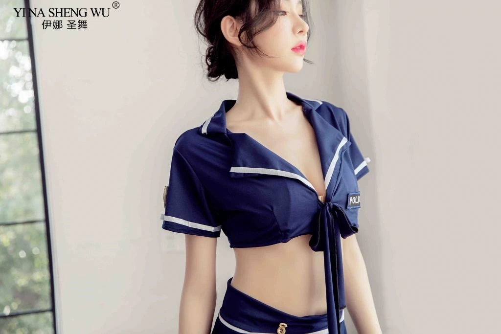YI NA SHENG WU Cosplay Women Sexy Lingerie Sailor Ds Stage Costumes Low Waist Student Stewardess Uniforms Outfit -Zentai shop online H2f6b0f2e522f4bcbb30b4e0c48e5f907m.jpg