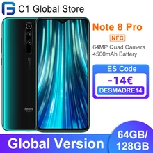 Xiaomi Helio G90T Redmi Note-8 Pro 64GB 6GB LTE/GSM/WCDMA Nfc Quick Charge 3.0 Octa Core