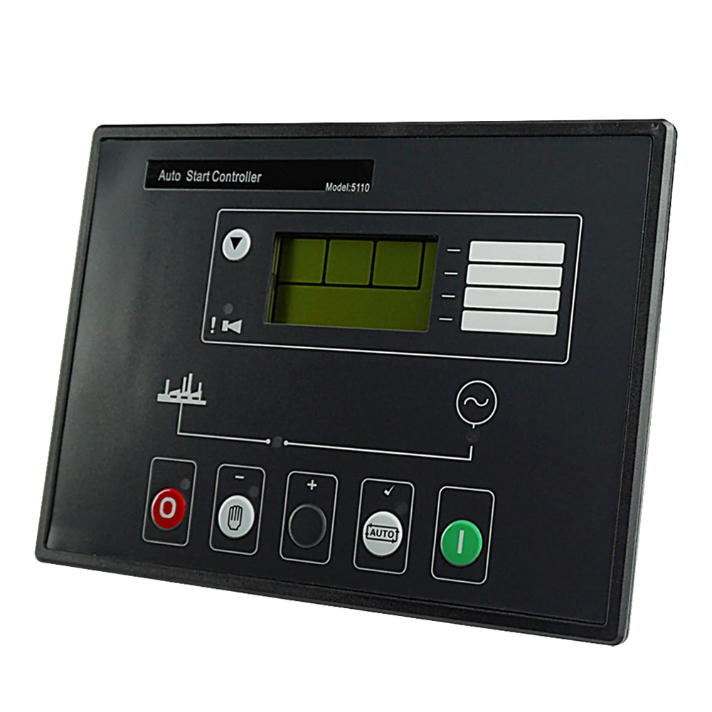 

DSE5110 Generator Controller Module Unit LCD Display Durable Automatic Start Replacement LED Indication Panel DC 8-35V Plastic