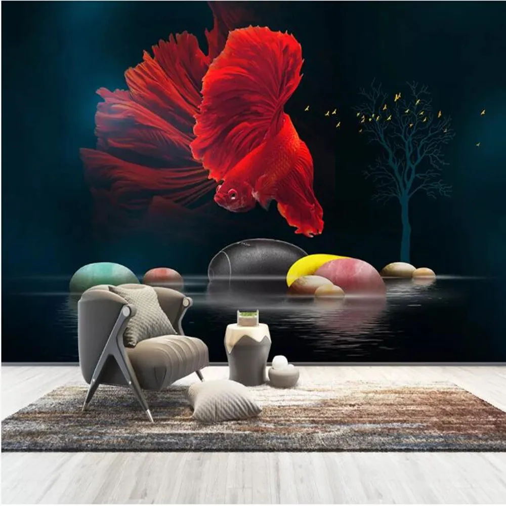 

Milofei manufacturers custom 3D cobblestone background wallpaper mural