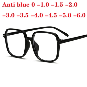 

Big Square Computer Spectacles Women Men Transparent Frame Oversized Myopia Optical Eyeglasses