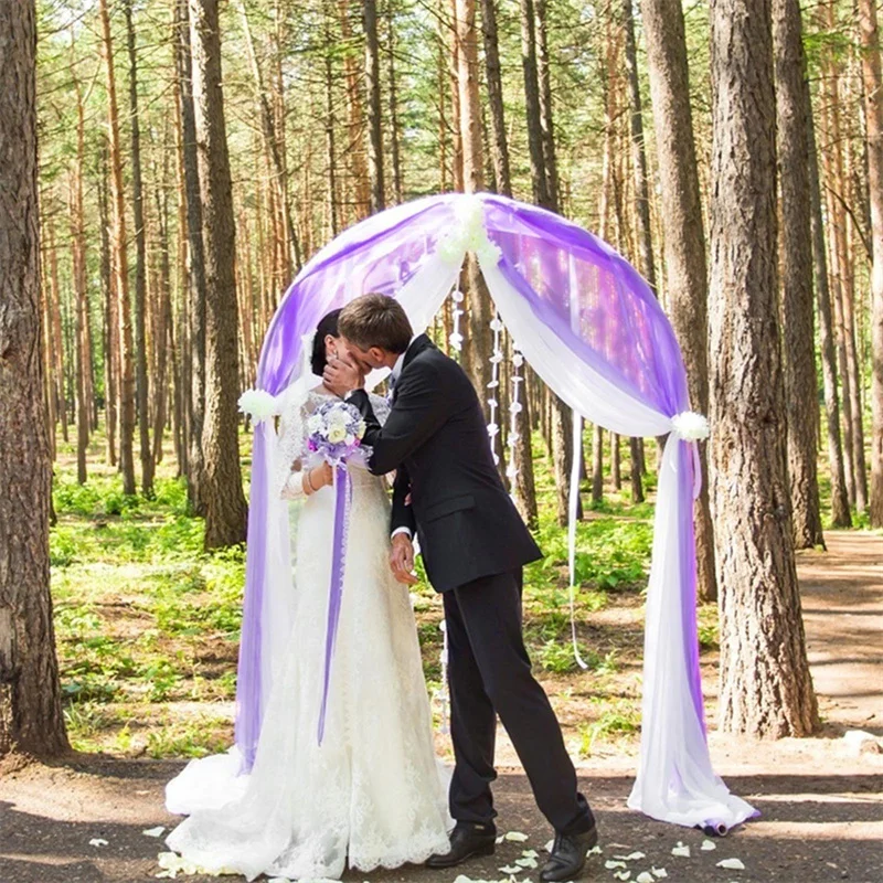 Chiffon Fabric Wedding Arch Backdrop Arbor Drape Scarf For Bridal Ceremony Party 