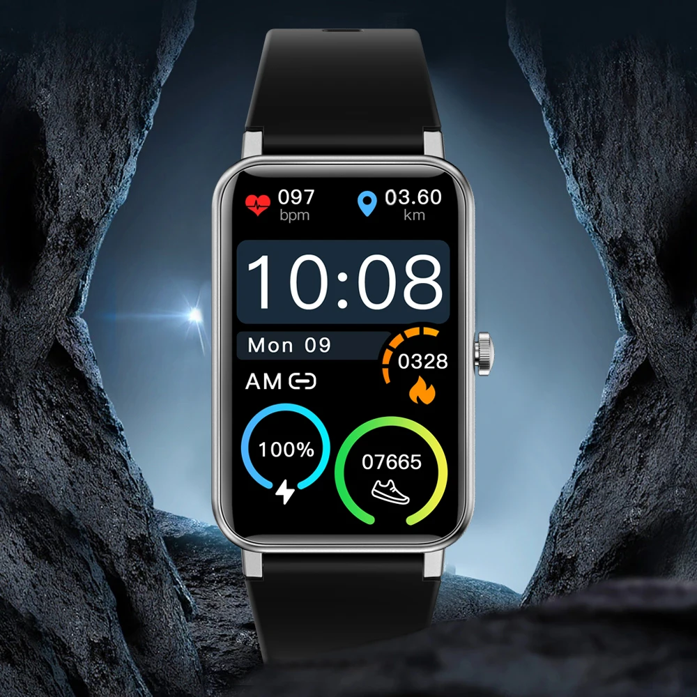 2021 Fashion Women Smart Watches Men Couple Smartwatch 1.57" Color Full Touch Fitness Tracker