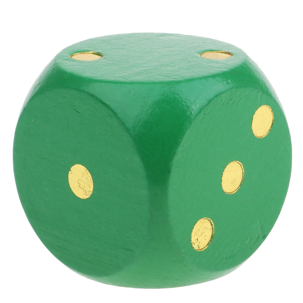 Large Wooden Dice Outdoor Game Party Toys Children Teaching Project 5cm