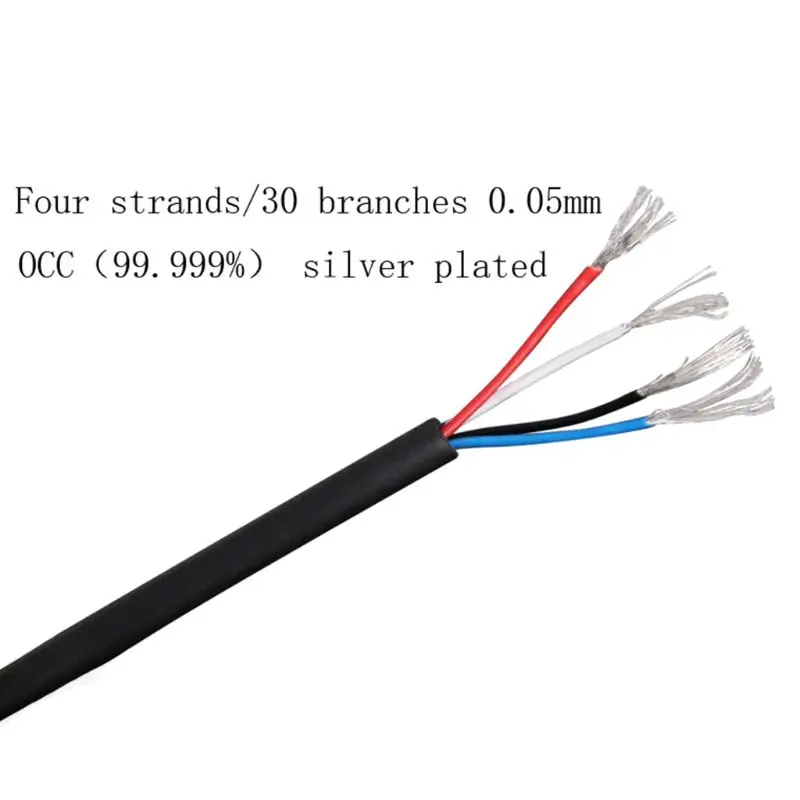 Replacement Cable for Sennheiser HD598 HD558 HD518 HD598se Headphone Earphone Headset 3 5mm To 2 5mm Silver Plated Audio Cables