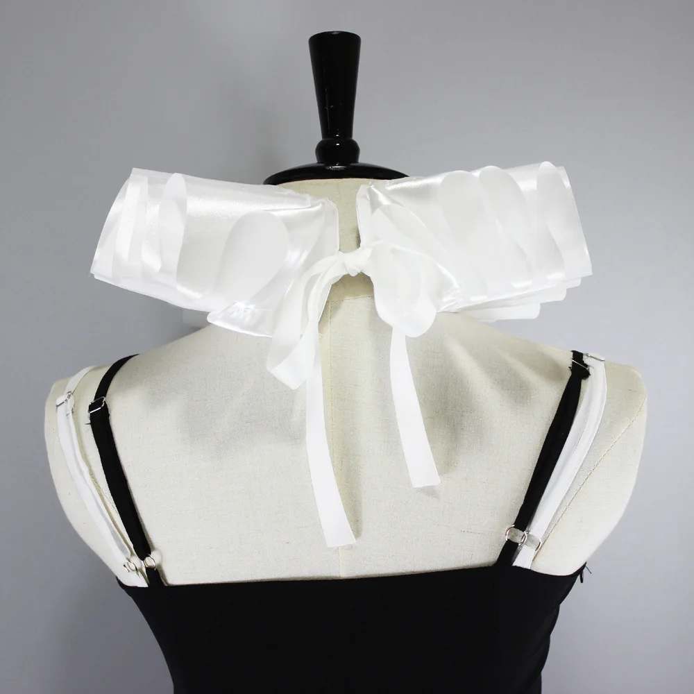 CostumeBuy средневековое викторианское готическое Стиль Косплей ложный воротник галстук Тюдор унисекс галстук жабо галстук воротник L920