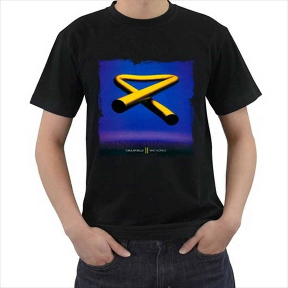 Новая футболка Mike Oldfield 70s трубчатые колокольчики (1) | Мужская одежда