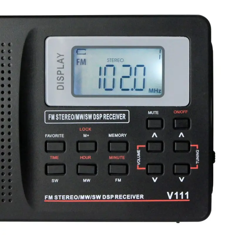 Открытый Портативный Полнодиапазонный FM/SW радио персональный карманный светодиодный стерео радио с подсветкой с наушниками