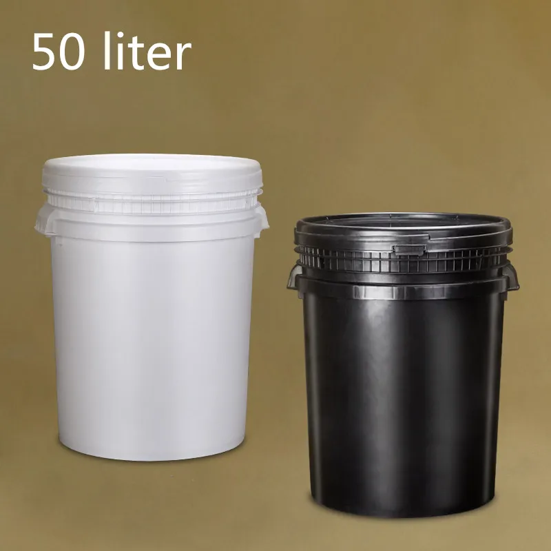 

50 liter big capacity plastic bucket with screw cap high-quality storage container for solid,glue,Lition Transport bucket