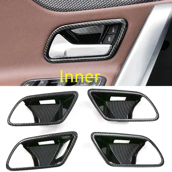 

For Mercedes-Benz A-Class W177 2019-2020 ABS Door Handle Bowls Frame Cover Trim 2PCS Car Accessories