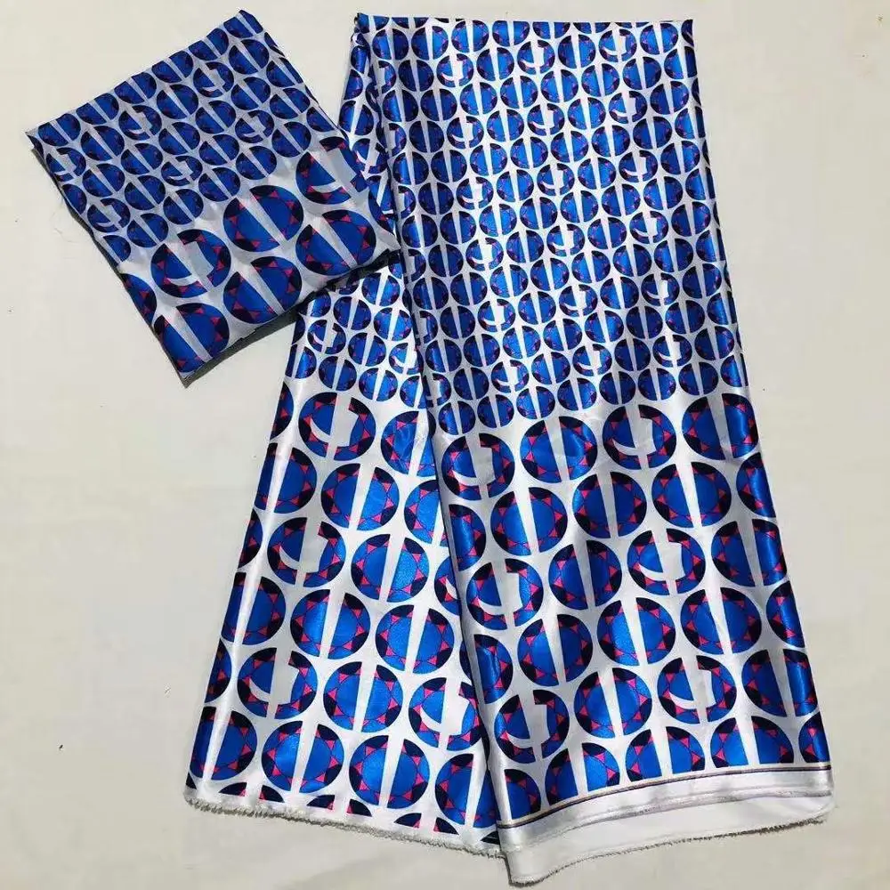 Модальная эластичная атласная шелковая ткань Африканская мягкая восковая с