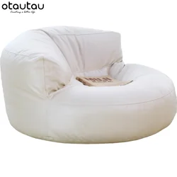PUF de cuero con relleno para niños y adultos, silla reclinable, asiento esquinero, Tatami Otomano