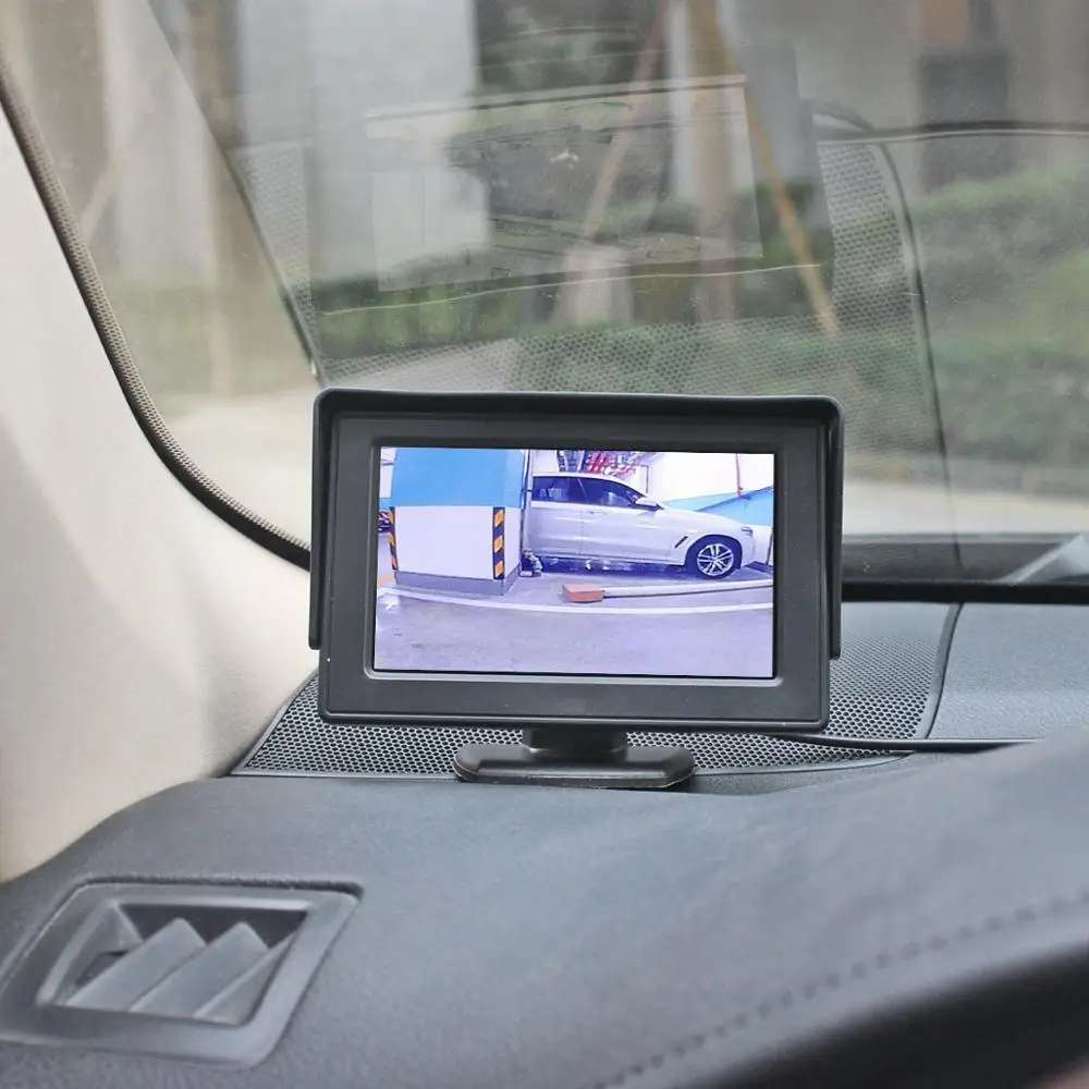 DIYSECUR беспроводной 4," монитор заднего вида для автомобиля IR CCD резервная камера Система помощи при парковке для грузовых автомобилей караваны автобус дом на колесах