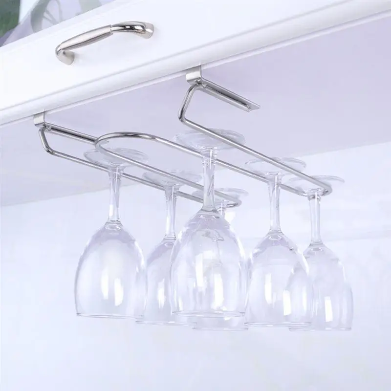 Hanging Household Goblet Rack Creative Red Wine Cup Holder Handy Art Glasses Stand Delicate Cabinet Decor | Дом и сад