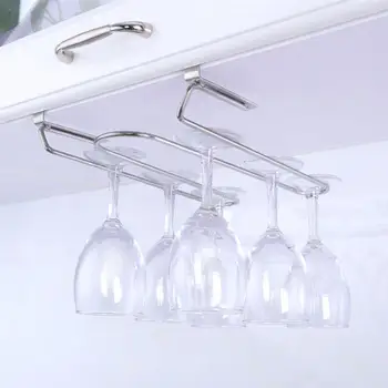 

Hanging Household Goblet Rack Creative Red Wine Cup Holder Handy Art Glasses Cup Stand Delicate Wine Cabinet Decor