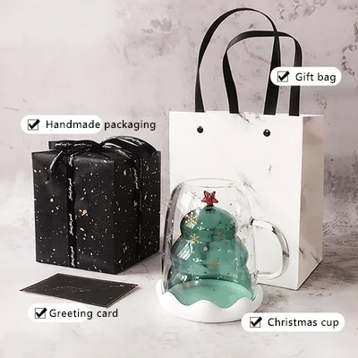 Christmas cup 1 шт. рождественские подарки вашим друзьям с творческими сюрпризами, элегантными, практичными и особенными подарками - Цвет: Christmas cup