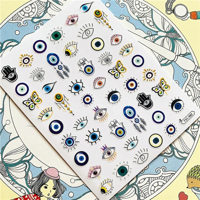 TSC-293 TSC-287 Japanese cartoon anime clown character 3D Back glue Nail Art Stickers Decals Sliders Nail ornament decoration TSC-082 N