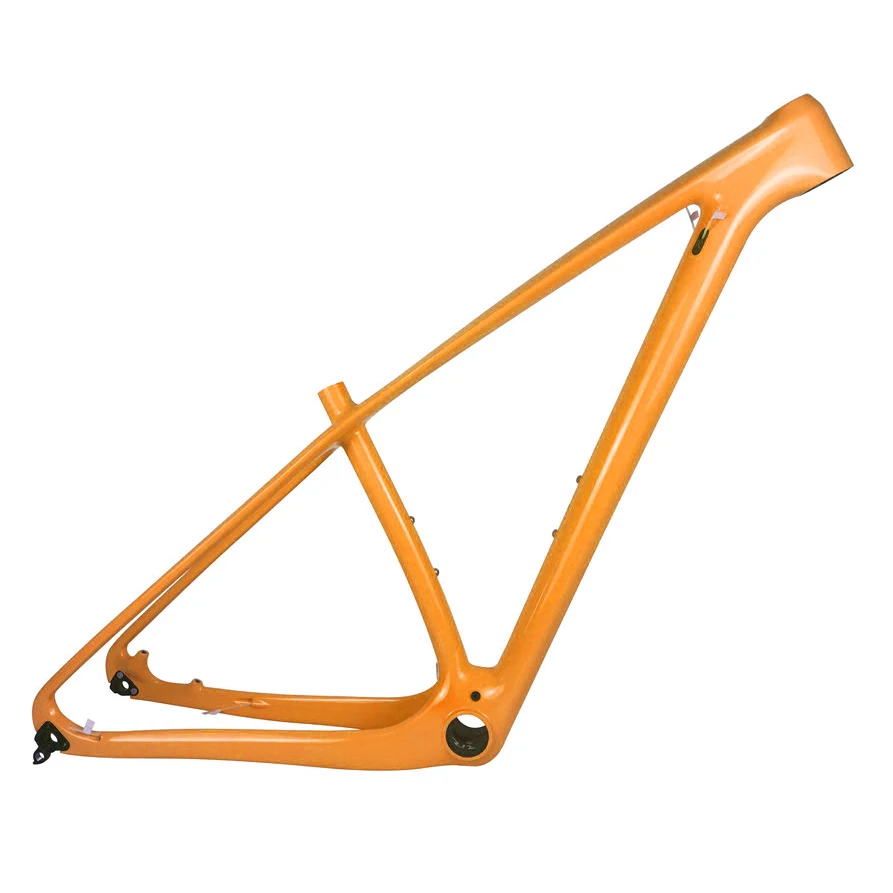 Orange Glossy Spcycle 29er T1000 полностью углеродная рама для горного велосипеда 29er, углеродная рама для горного велосипеда PF30, совместимая с 142*12 мм через ось и 135*9 мм QR - Цвет: Orange Glossy