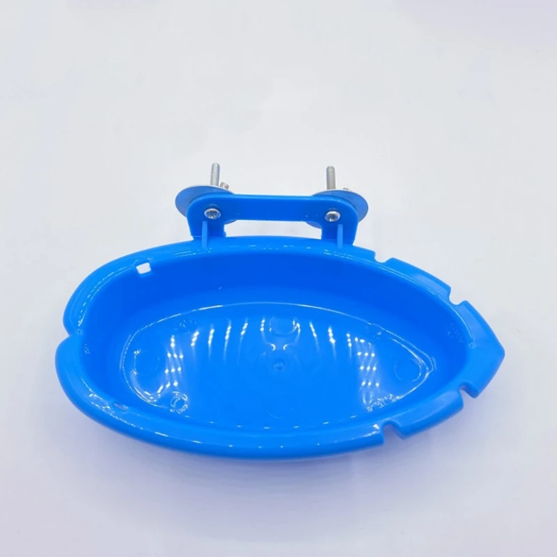 C90D Bird Water Bathtub Pet Parrots Cage Hanging Feeder Bowl Bathing Toy Shower Box Bird Cleaning Tool Cage Accessories for