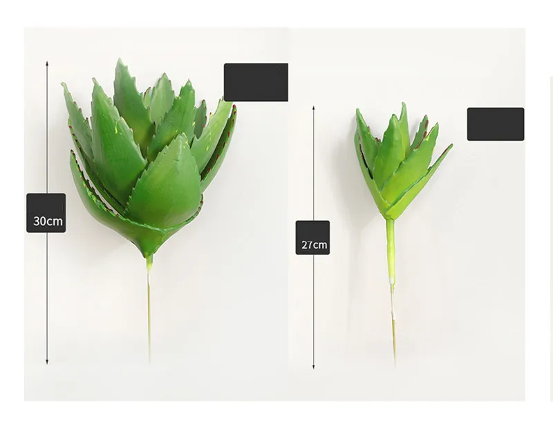 High Quality Simulation Of Succulent Aloe Vera Plant Diy Succulent Home Decor Nordic Green Plant Fake Succulent Plant QW59 (4)