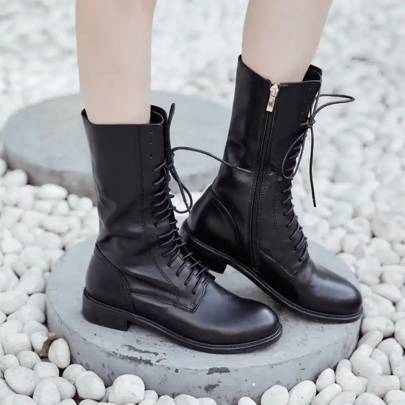 mid calf motorcycle boots womens