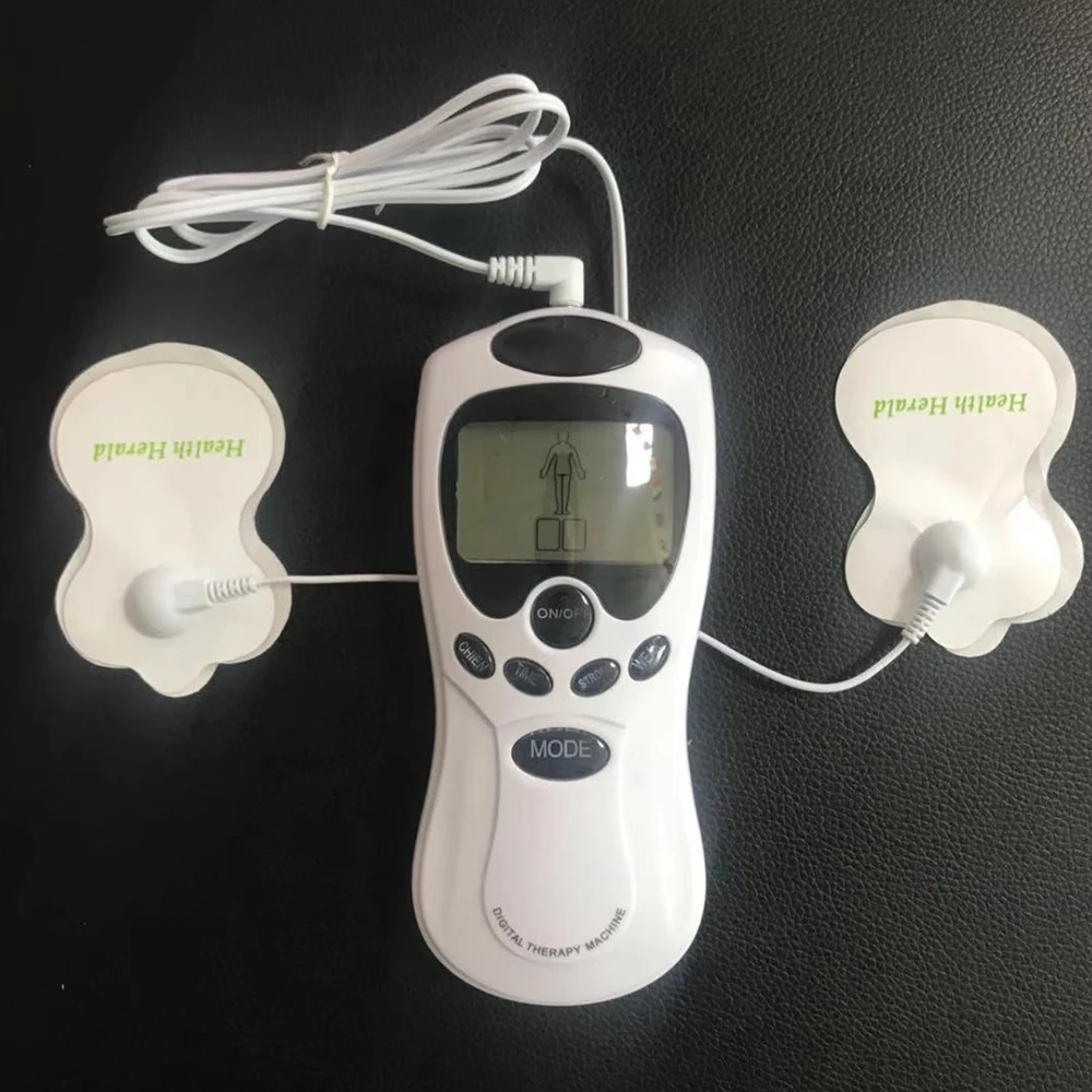 Electronic Pulse Therapy Massager Machine Muscle Acupuncture Stimulator Massage Relaxation 4pcs Adhesive Electrode Pads