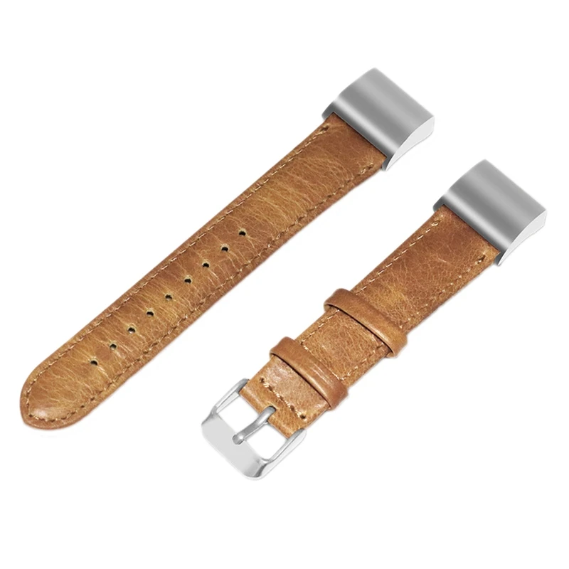 

Genuine Leather Watch Strap for Fitbit Charge 2 Replacement Watchbands Pulsera Bracelet Band with Steel Buckle