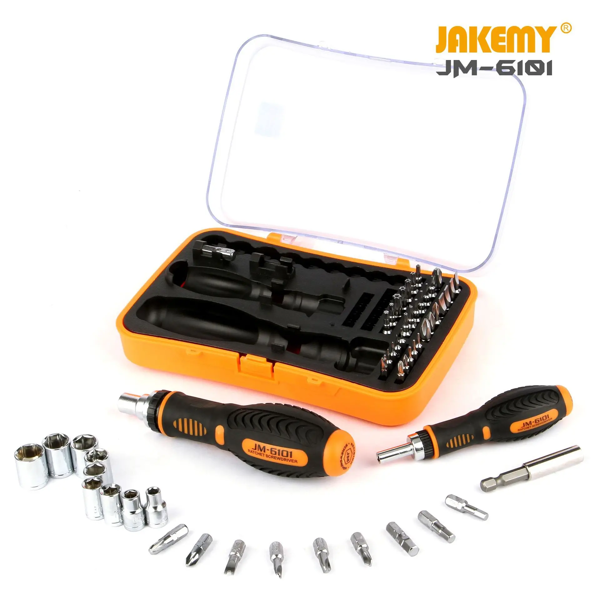 JM-6101 прецизионный Магнитный мультиинструмент отвертка набор torx Храповые биты электрическая отвертка для компьютера сотовый телефон ремонт дома