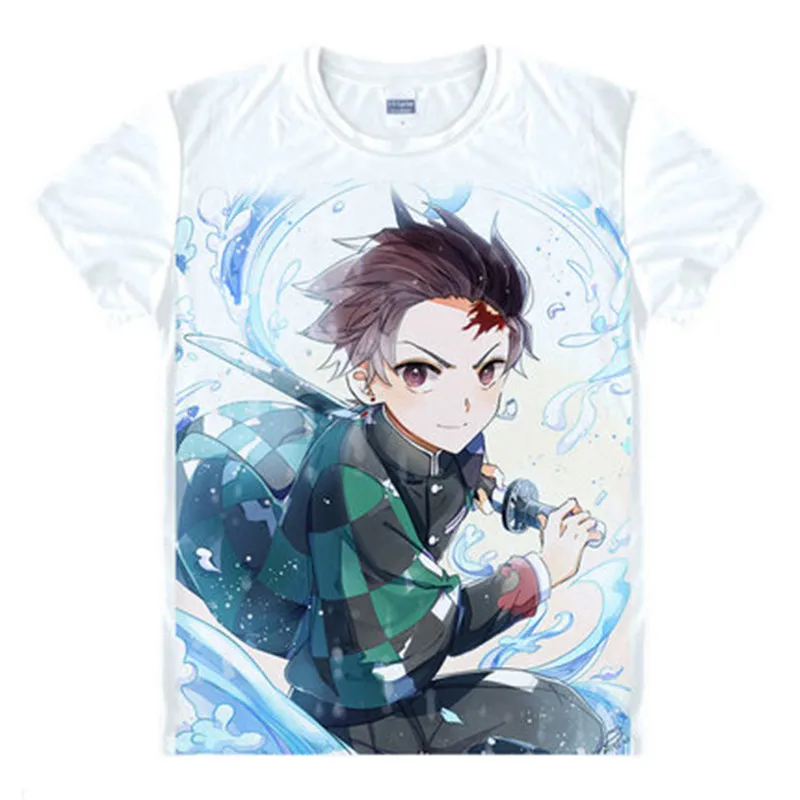 Kamado Tanjirou, футболка, аниме, Kimetsu no Yaiba, манга, Demon Slayer, футболка, крутая, модная, стильная, для женщин, мужчин, топ, футболка, чистый, злой, рубашка - Цвет: 10