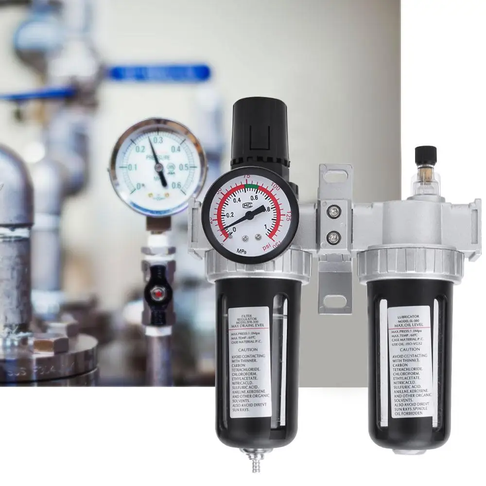 3/8 компрессор давления воздуха указатель фильтра ловушка масла воды регулятор инструмент
