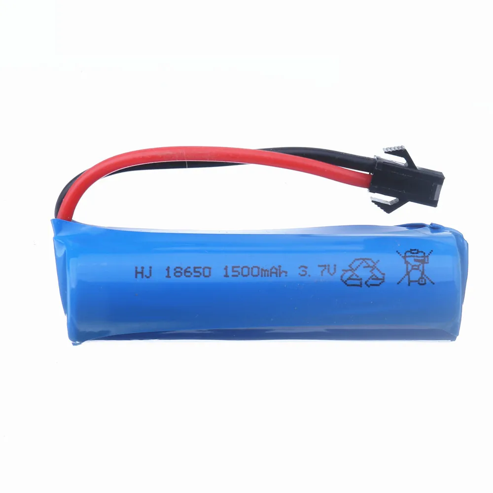 3.7v 1500mah 18650 Li-ion Battery + Charger For Remote Control Helicopter  Airplanes Car Boat Gun Toy 18650 3.7v Battery Sm Plug - Rechargeable  Batteries - AliExpress