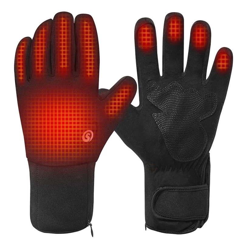 Heated Gloves Liners Electric Gloves for Men Women Rechargeable Battery Waterproof Hand Warmer for Winter Cycling Riding Skiing