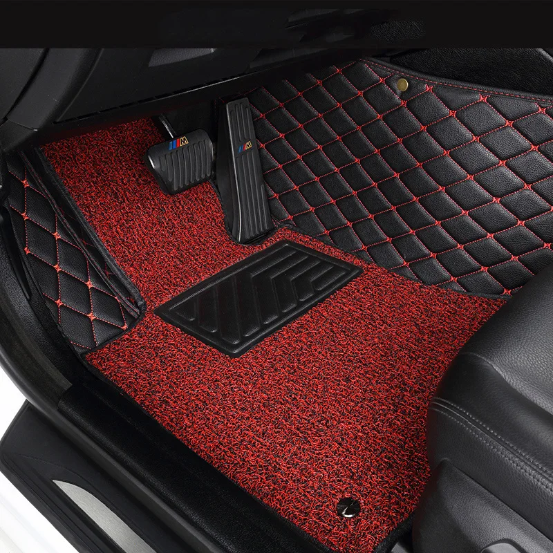 Популярные кожаные напольные коврики для автомобильных ног BYD F0 F3 F6 G3 G6 и т. Д.