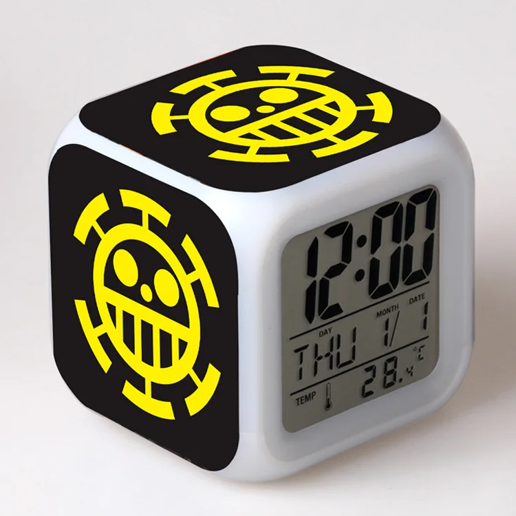 11 Цельный мультяшный будильник детские игрушки Led reloj будильник, цифровой Электронные часы с будильником Пробуждение свет стол reveil wekker - Цвет: 11