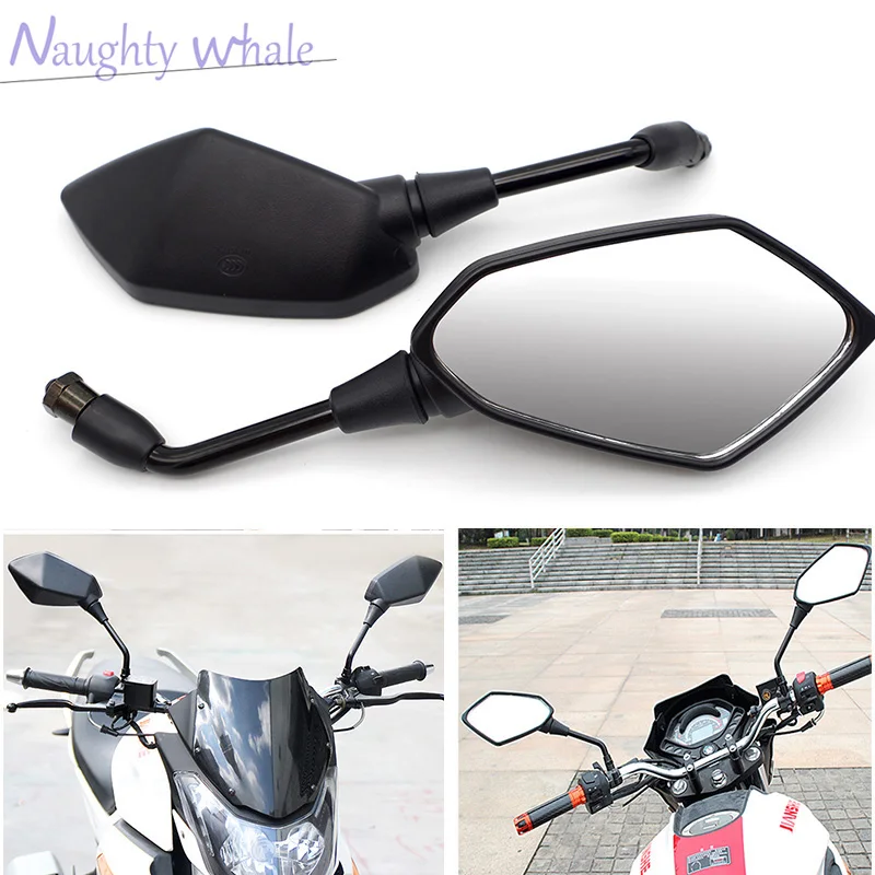 Per Kawasaki Er6N Ninja400 Versys 650 Z650 Zx6R Kle 500 Moto Specchietto Retrovisore E-Bike Specchi Retrovisori Specchietto Convesso Lato Posteriore