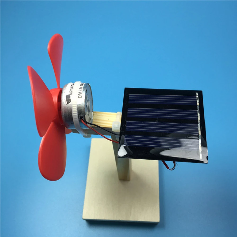 2019 New Design Educational Toys Mini Solar Power Fan Children Brain Training Kit 2