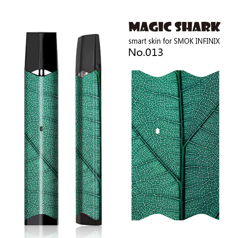 Magic Shark 2.5D стерео лист Змеи печати V-Vendetta Леопард деревянная наклейка пленка кожаный чехол для Smok Infinix 013-022