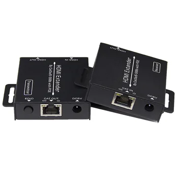 

IP Network HDMI Extender with POE Splitter Loop Out 1080P RJ45 Ports HDMI Extender Over Cat5e/6 Power Adapter Receiver
