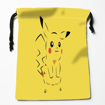 

Custom pikachu (2) Drawstring Bags Printing Fashion Travel Storage Mini Pouch Swim Hiking Toy Bag Size 18x22cm#20200610-14