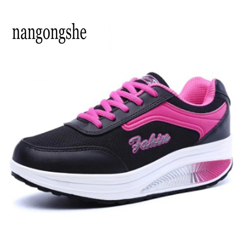 

2020 Fitness Women Casual Sports Swing Shoes Shaking Sneakers Platform Shake Leather Sneakers Woman Tennis Female moda mujer