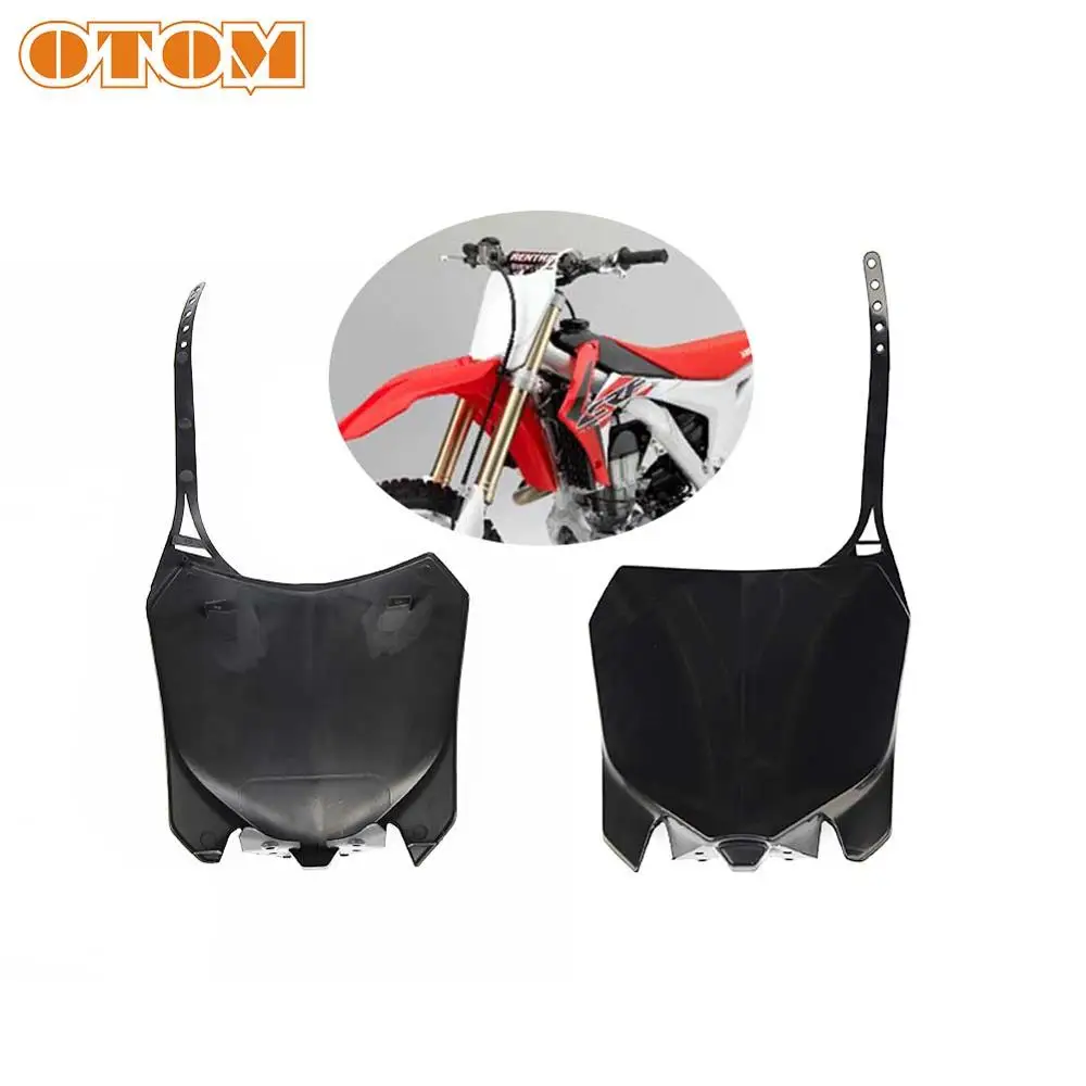 OTOM Мотокросс Байк передний номерной знак черный плата для Honda CRF250R CRF450R 2014-2017 |