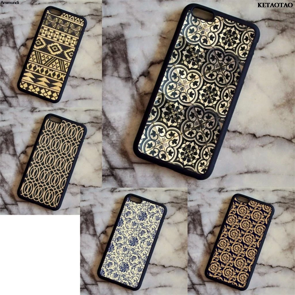 KETAOTAO Tribal Bohemian Aztec Wood Printed Soft Phone Cases for iPhone 4S 5C 5S 6 6S 7 8 Plus X Case TPU Rubber Silicone |