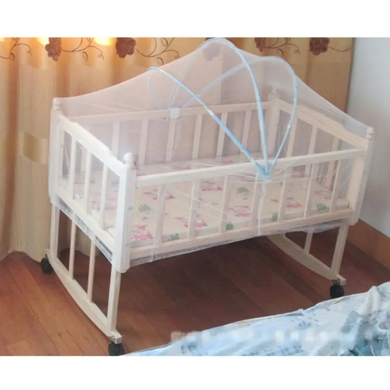 Baby Cradle Bed Mesh Mosquito Nets Foldable Summer Baby Arched