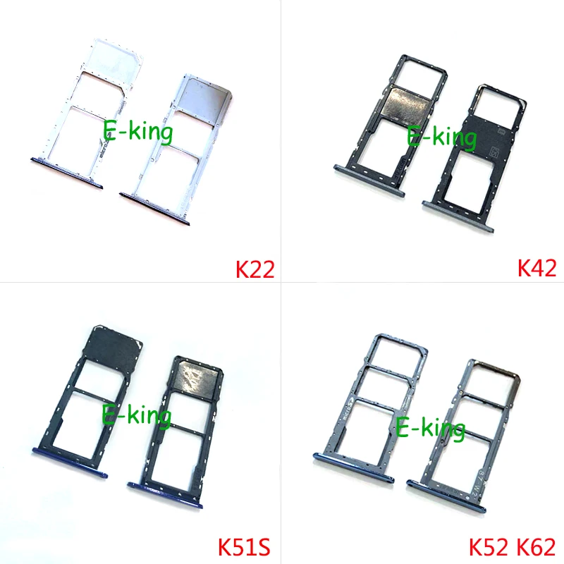 For LG K22 K42 K52 K62 K41S K51S K61 K71 SIM Card Tray Holder Card Slot Adapter phone sim tray holder