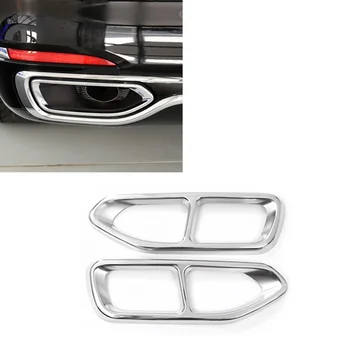 

Stainless Steel Muffler Pipe Tips Car Styling Trim Accessories For BMW 7 Series