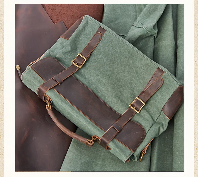 Men′ S Vintage Canvas Bag Shoulder Bag Trendy Casual Business