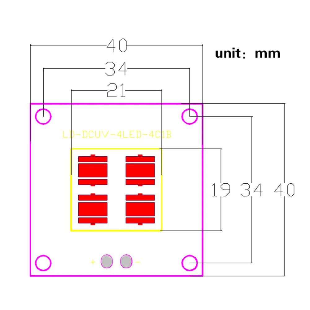 

2pcs/set Light 30W 40W Led UV Boost Constant Current Printing Kit Module Driver Board Lamp Panel Source For SLA DLP