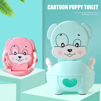 

Baby Cow potty toilet bowl training pan toilet seat children's pot kids bedpan portable urinal comfortable backrest cartoon