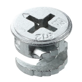 

GTBL 15 Pcs Silver Tone 13mm Dia Head Furniture Connecter Cam Fittings